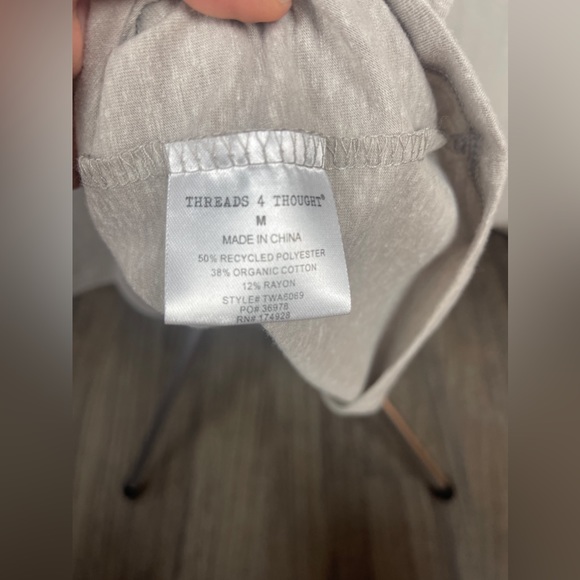 Threads 4 Thought Tan Brigitte Tie Neck Dress Size Medium NWT - Picture 9 of 13